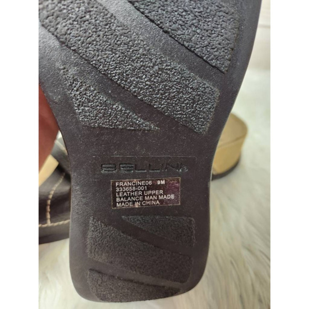 Bellini Sport‎ Womens Francine Slides Sandals Black Open Toe Leather Slip On 9 M - Picture 6 of 6